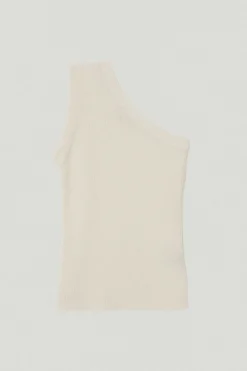 Top Monospalla in Lino e Cotone