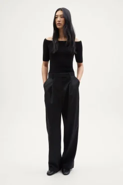 Top Scollo Dritto in Cotone Organico