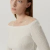Top Senza Spalle in Lana Merino