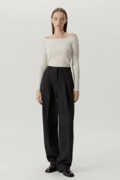 Top Senza Spalle in Lana Merino