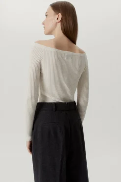 Top Senza Spalle in Lana Merino