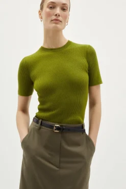 T-Shirt a Coste in Cotone Organico