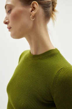 T-Shirt a Coste in Cotone Organico