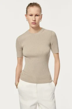 T-Shirt a Coste in Cotone Organico