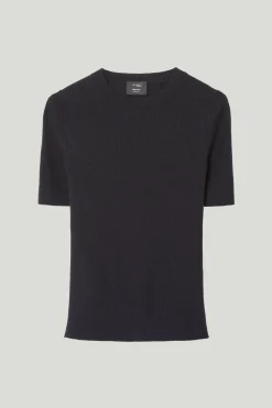 T-shirt a coste in Lana Ultrasoft