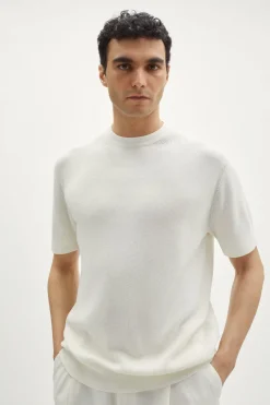 T-Shirt a Costine in Cotone Organico