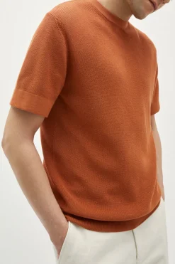 T-Shirt a Costine in Cotone Organico – Versione Imperfect