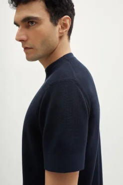 T-Shirt a Costine in Cotone Organico