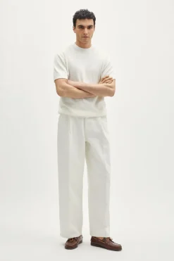 T-Shirt a Costine in Cotone Organico