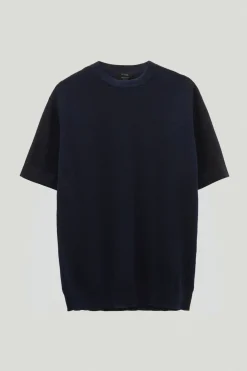 T-Shirt a Costine in Cotone Organico