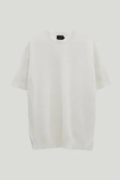 T-Shirt a Costine in Cotone Organico