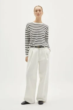 T-shirt a Manica Lunga in Cotone Organico