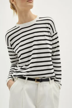 T-shirt a Manica Lunga in Cotone Organico
