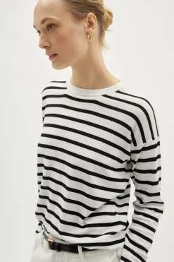T-shirt a Manica Lunga in Cotone Organico