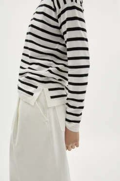 T-shirt a Manica Lunga in Cotone Organico
