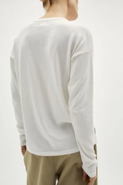 T-shirt a Manica Lunga in Cotone Organico
