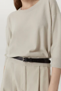 T-shirt Boxy in Lana Merino