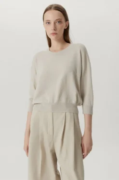 T-shirt Boxy in Lana Merino