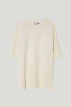 T-Shirt in Lino Cotone Relaxed Fit – Versione Imperfect