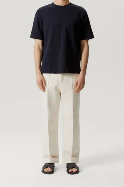 T-Shirt in Lino Cotone Relaxed Fit – Versione Imperfect