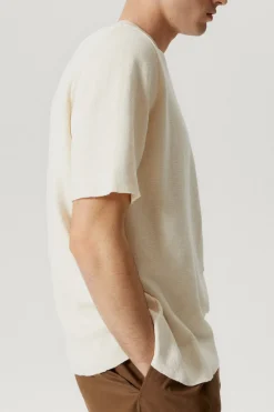 T-Shirt in Lino Cotone Relaxed Fit – Versione Imperfect