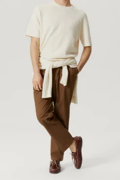 T-Shirt in Lino Cotone Relaxed Fit – Versione Imperfect