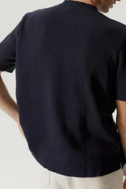 T-Shirt in Lino Cotone Relaxed Fit – Versione Imperfect
