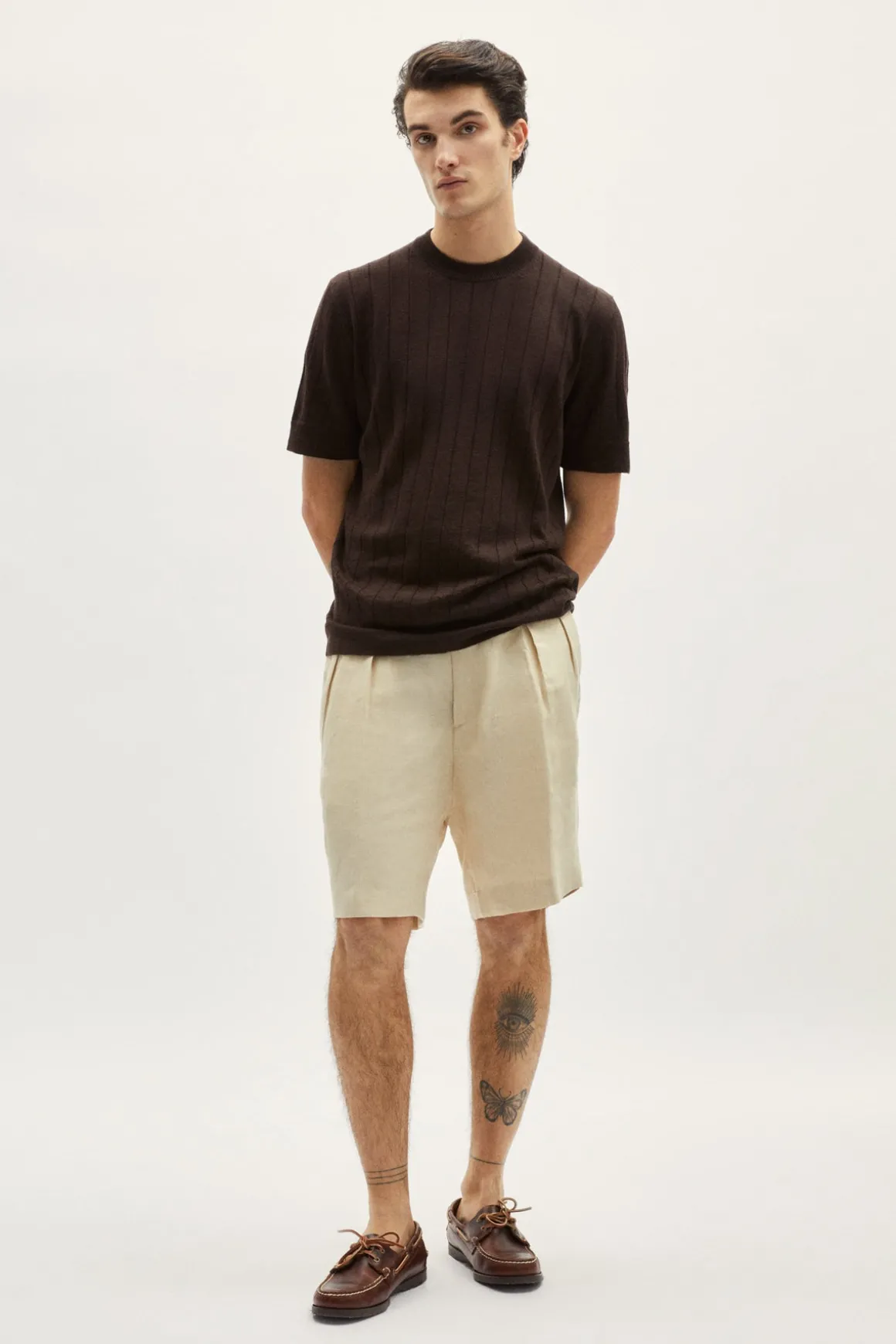 T-shirt Vintage in Lino Cotone