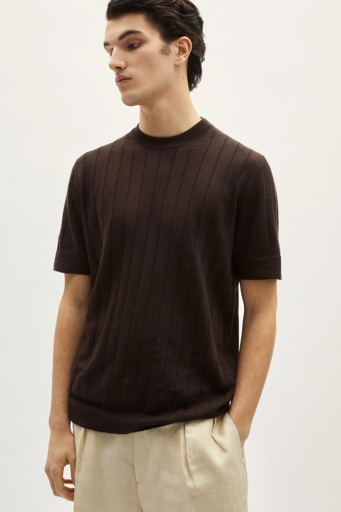 T-shirt Vintage in Lino Cotone